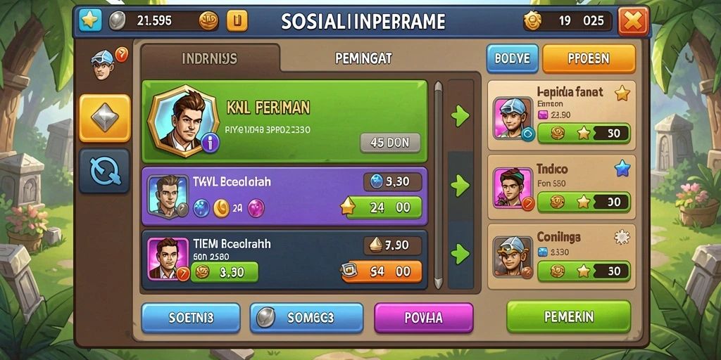 Tampilan utama dengan navigasi yang mudah digunakan.