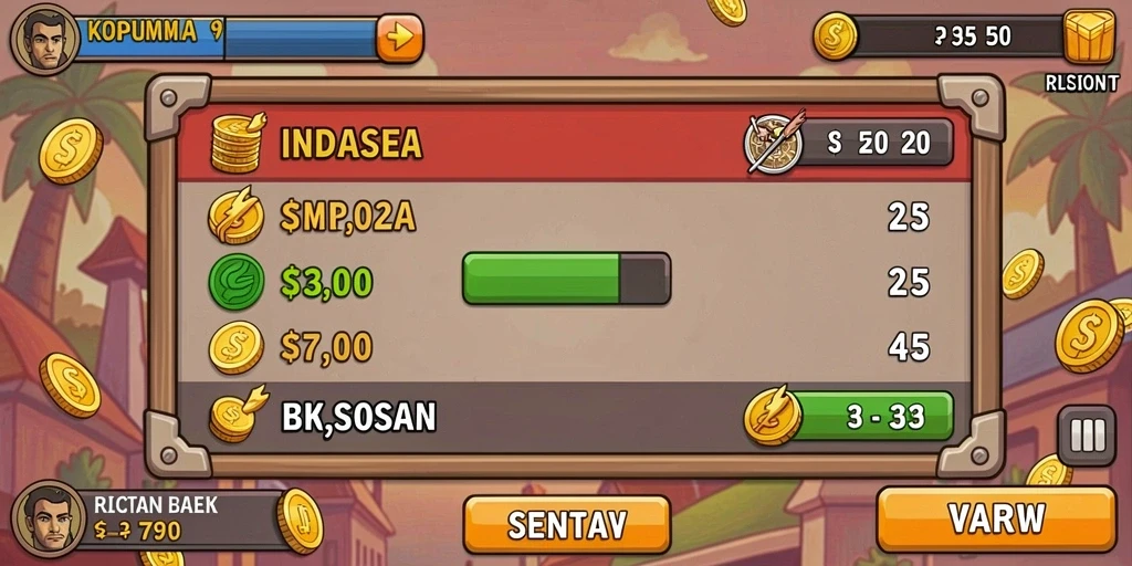 Tampilan awal BENTO4D yang menarik dengan pilihan level.