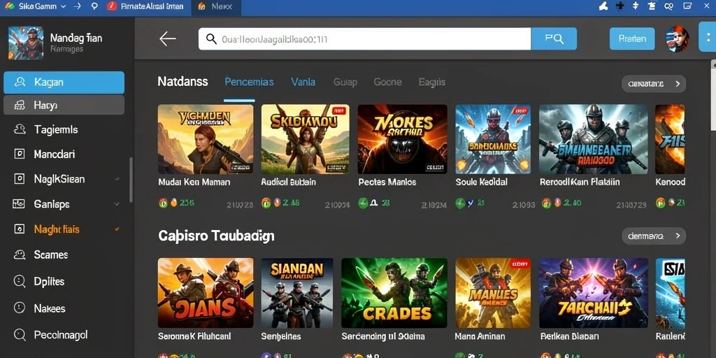 Tampilan permainan slot yang menarik dan berwarna.