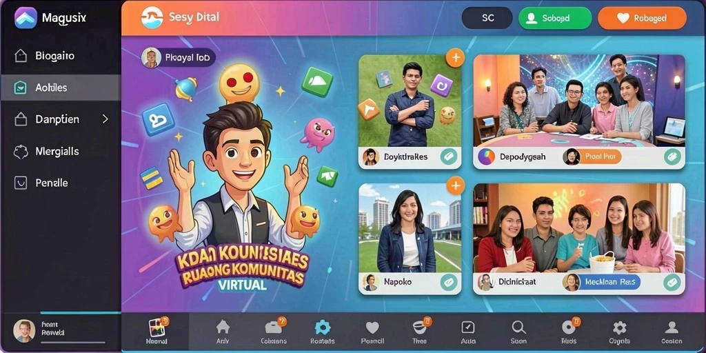 Tampilan awal yang menarik dan mudah dinavigasi.