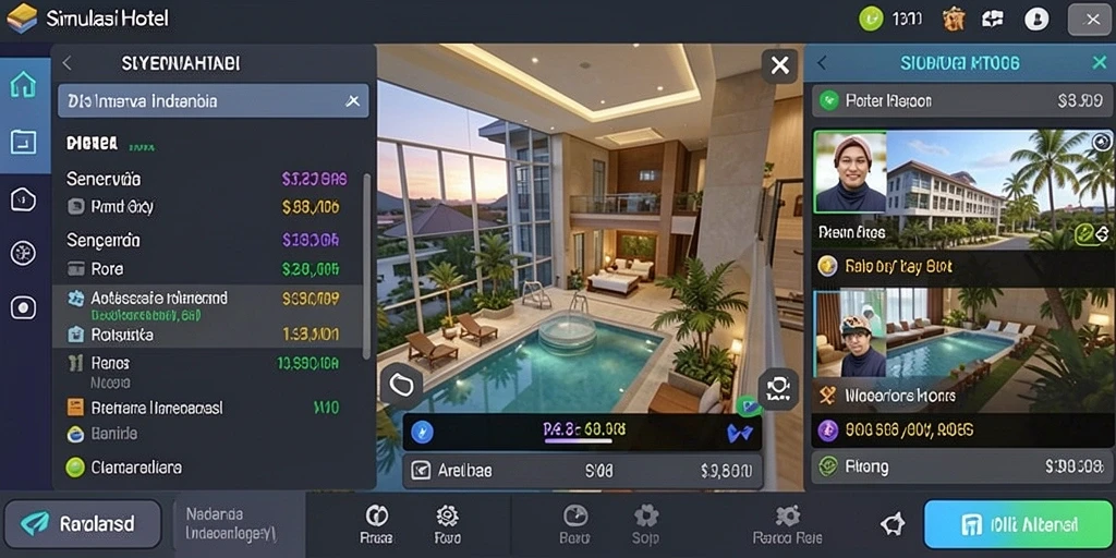 Tampilan awal permainan INDAAA yang menarik dan user-friendly.