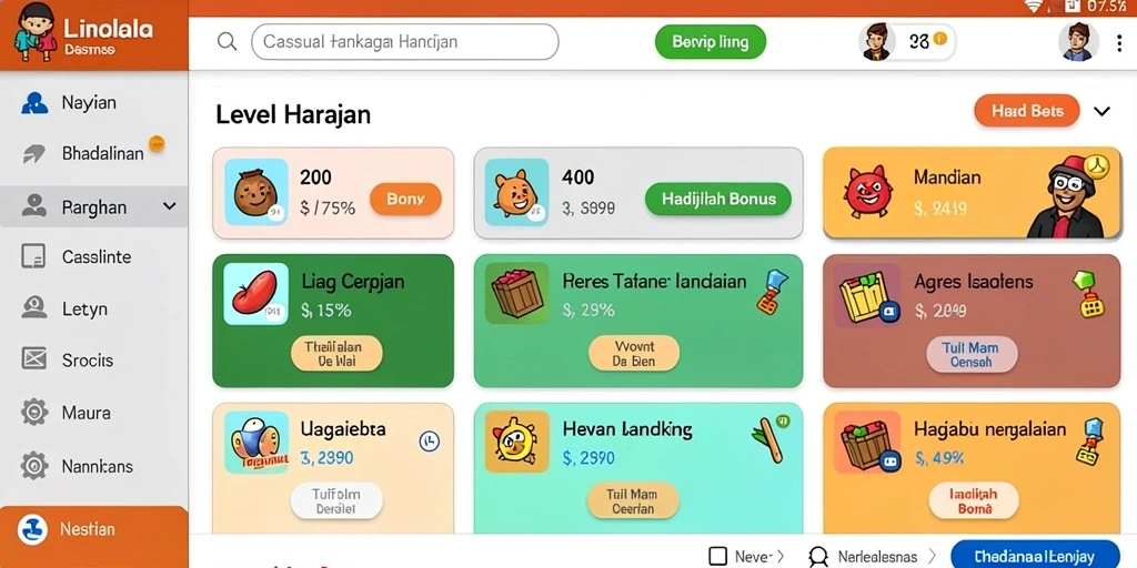 Tampilan awal permainan yang memukau.