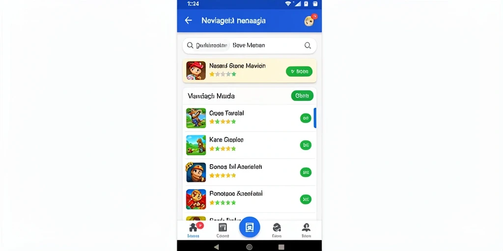 Tampilan awal yang memikat dan mudah dinavigasi.