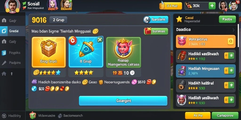 Visual menarik dari permainan slot yang tersedia.