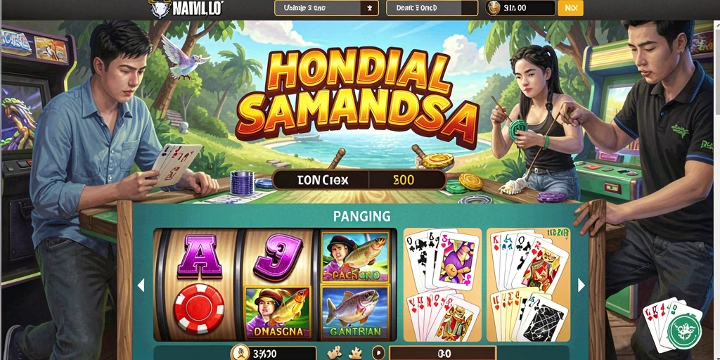 Tampilan menu awal yang menarik dan intuitif.