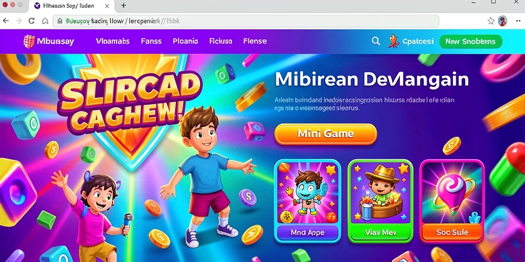 Gambar antarmuka permainan yang menarik.