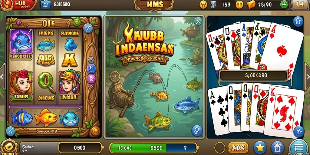 Screenshot aplikasi WISNU123 menunjukkan karakter utama yang sedang beraksi.
